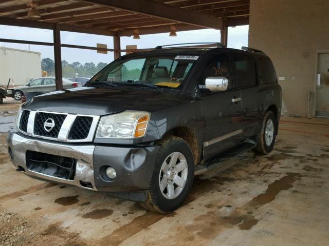 5N1AA08B15N728049 - 2005 NISSAN ARMADA SE GRAY photo 2