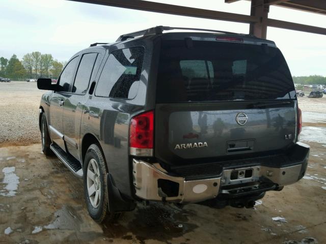 5N1AA08B15N728049 - 2005 NISSAN ARMADA SE GRAY photo 3