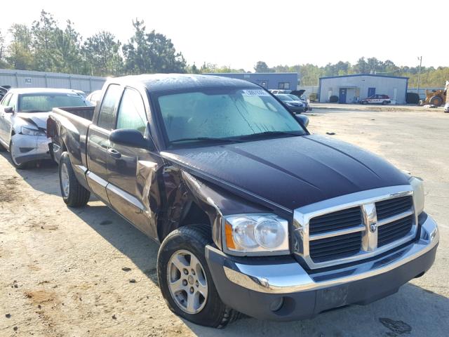 1D7HE42K75S101743 - 2005 DODGE DAKOTA SLT MAROON photo 1