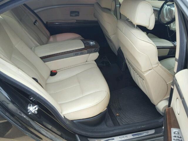 WBAHN83546DT60574 - 2006 BMW 750 BLACK photo 6