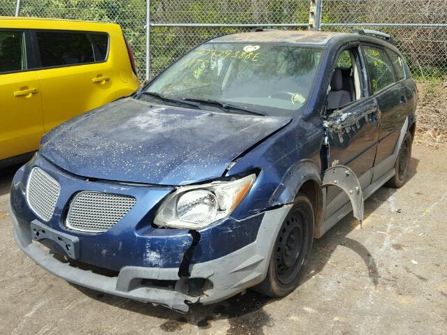 5Y2SL63855Z456566 - 2005 PONTIAC VIBE BLUE photo 2