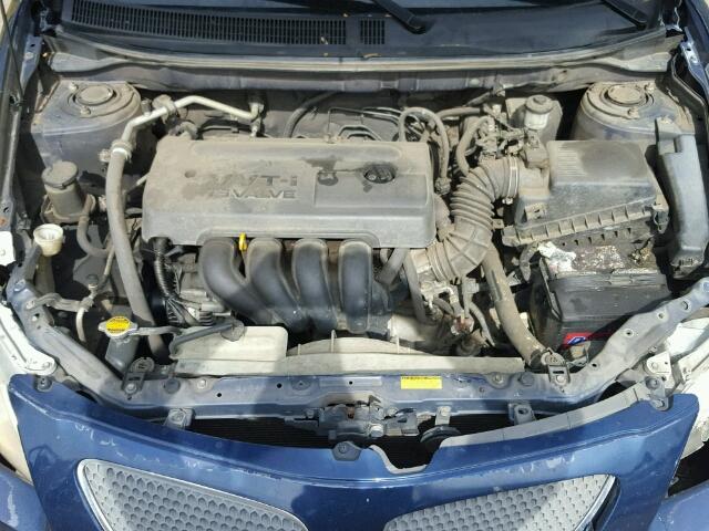 5Y2SL63855Z456566 - 2005 PONTIAC VIBE BLUE photo 7