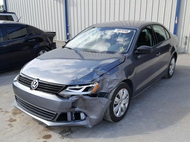 3VW2K7AJ1CM401221 - 2012 VOLKSWAGEN JETTA BASE 灰色 照片 2