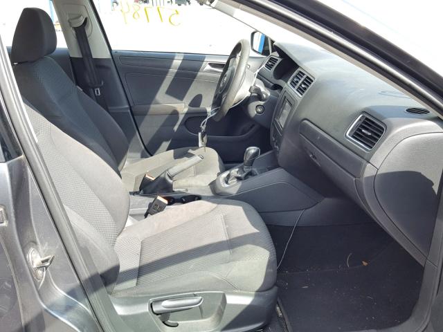 3VW2K7AJ1CM401221 - 2012 VOLKSWAGEN JETTA BASE 灰色 照片 5