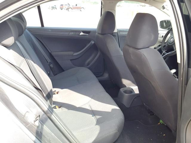 3VW2K7AJ1CM401221 - 2012 VOLKSWAGEN JETTA BASE 灰色 照片 6