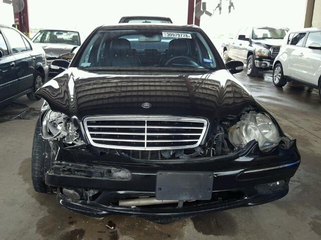 WDBRF52H77F935415 - 2007 MERCEDES-BENZ C 230 BLACK photo 9