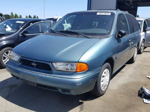 2FMZA5149WBE40496 - 1998 FORD WINDSTAR W TEAL photo 2