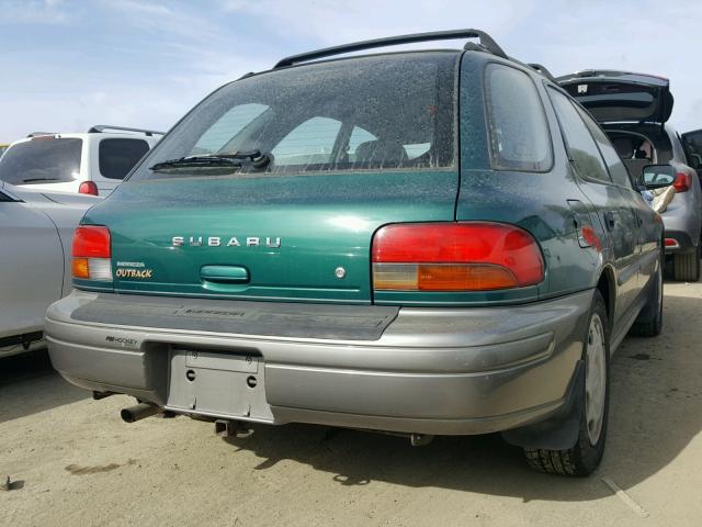 JF1GF4850WH800883 - 1998 SUBARU IMPREZA OU GREEN photo 4