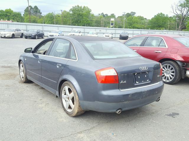 WAUJT68E74A008804 - 2004 AUDI A4 3.0 BLUE photo 3