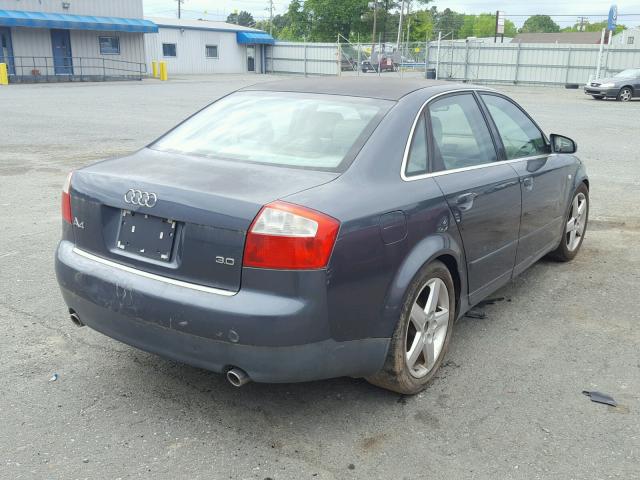 WAUJT68E74A008804 - 2004 AUDI A4 3.0 BLUE photo 4