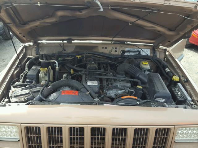 1J4FF68S9XL513011 - 1999 JEEP CHEROKEE S TAN photo 7