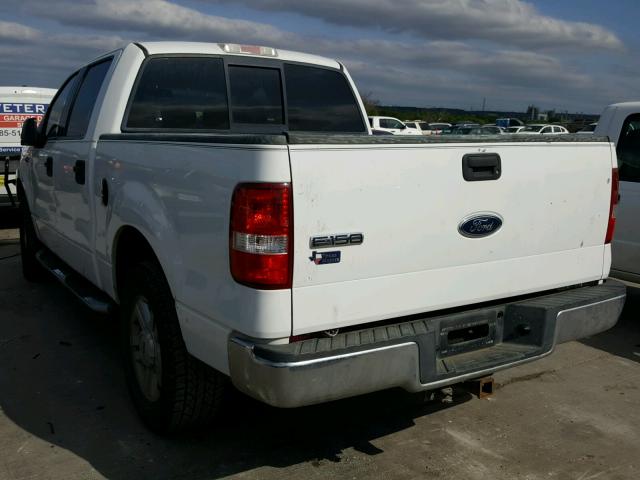 1FTPW12514KC49087 - 2004 FORD F150 SUPER WHITE photo 3