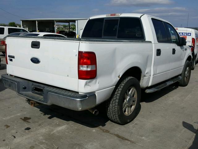 1FTPW12514KC49087 - 2004 FORD F150 SUPER WHITE photo 4