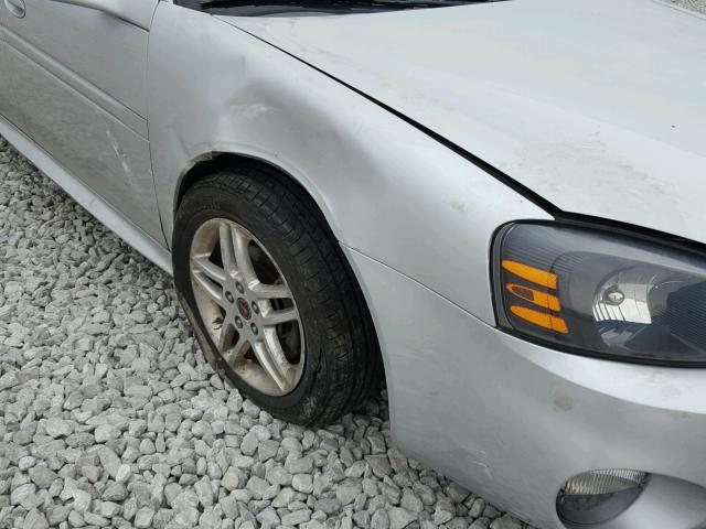 2G2WR524351223579 - 2005 PONTIAC GRAND PRIX SILVER photo 9