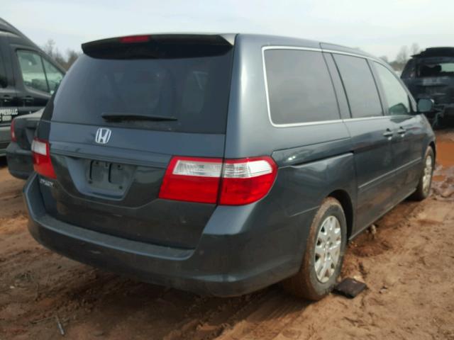 5FNRL382X6B081668 - 2006 HONDA ODYSSEY LX CHARCOAL photo 4