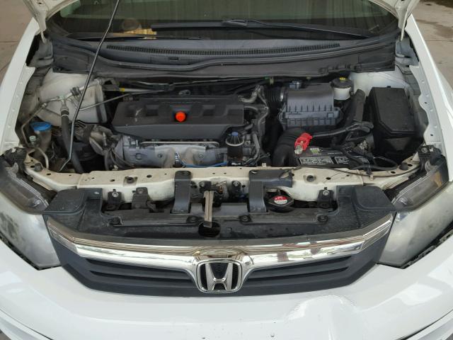 2HGFB2F93CH532852 - 2012 HONDA CIVIC EXL WHITE photo 7