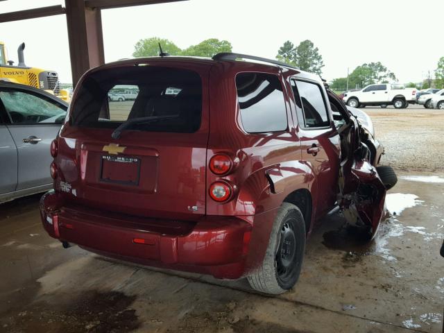 3GNCA13D18S723270 - 2008 CHEVROLET HHR LS BURGUNDY photo 4