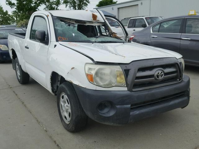 5TENX4CN6AZ730500 - 2010 TOYOTA TACOMA WHITE photo 1