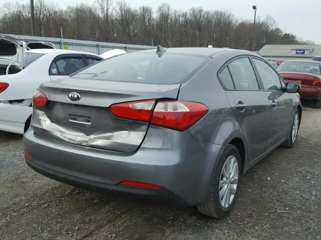 KNAFX4A66G5506717 - 2016 KIA FORTE LX GRAY photo 4