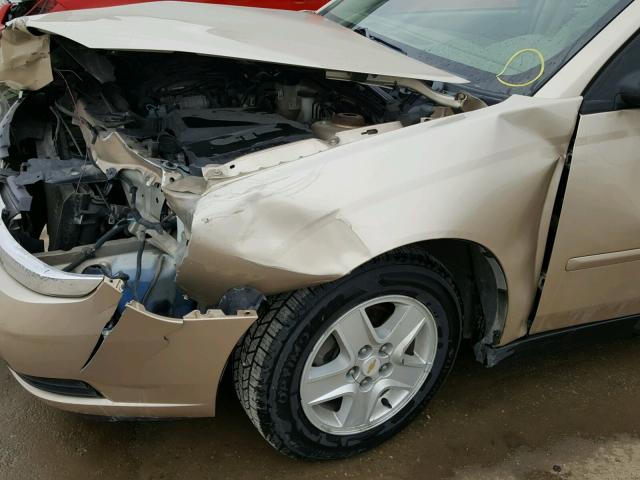 1G1ZT548X5F206029 - 2005 CHEVROLET MALIBU LS ოქროსფერი ფოტო 10