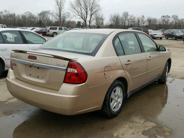 1G1ZT548X5F206029 - 2005 CHEVROLET MALIBU LS ოქროსფერი ფოტო 4