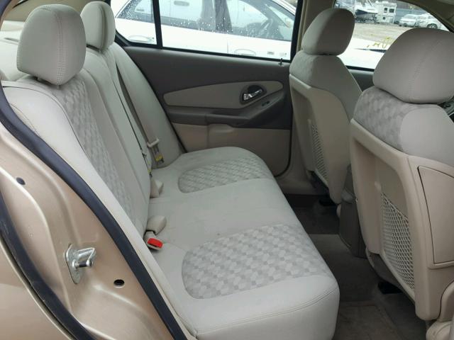 1G1ZT548X5F206029 - 2005 CHEVROLET MALIBU LS ოქროსფერი ფოტო 6