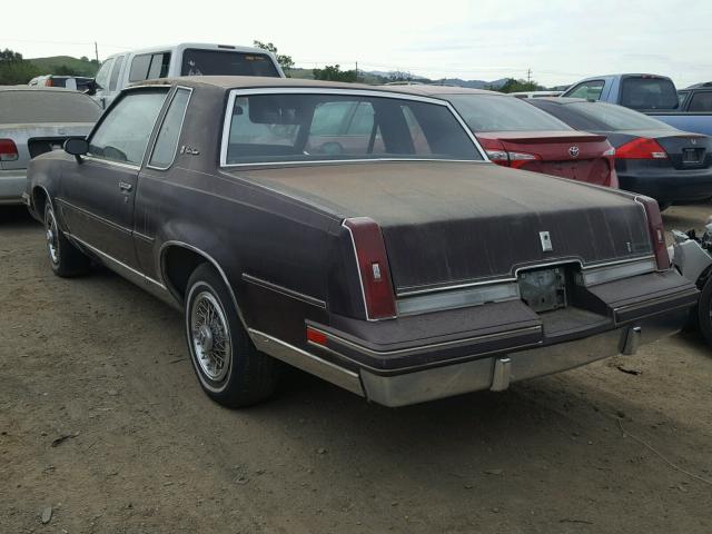 1G3GM47A6FP311280 - 1985 OLDSMOBILE CUTLASS SU MAROON photo 3