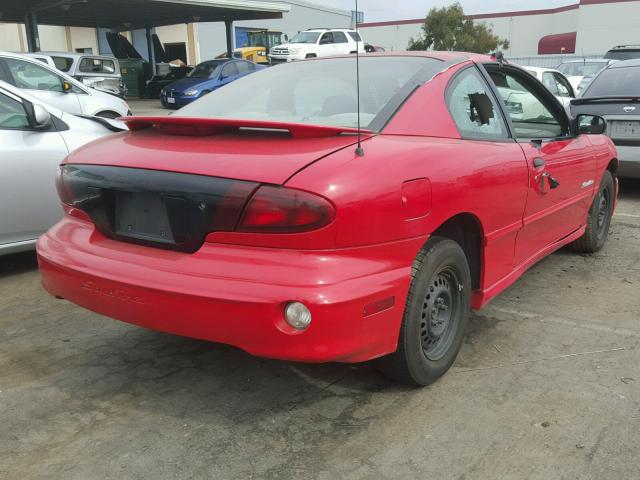 1G2JB124017329556 - 2001 PONTIAC SUNFIRE SE RED photo 4