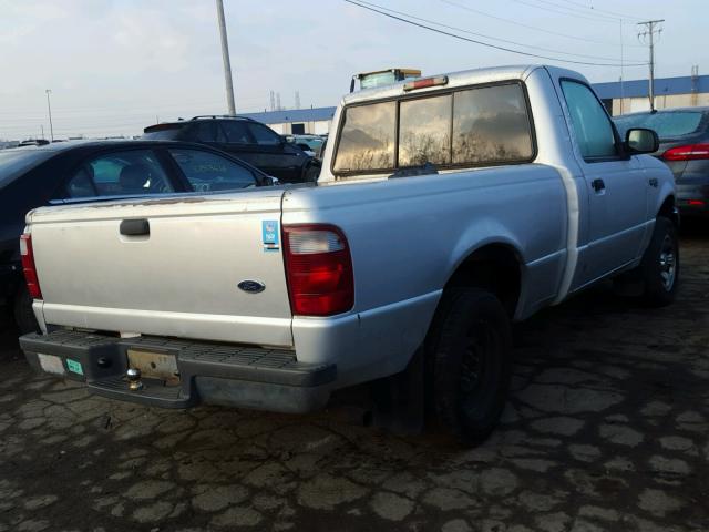 1FTYR10C21TA33512 - 2001 FORD RANGER SILVER photo 4