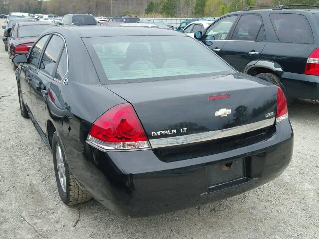 2G1WT57K591220749 - 2009 CHEVROLET IMPALA 1LT BLACK photo 3