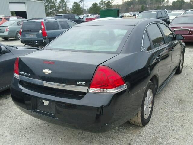 2G1WT57K591220749 - 2009 CHEVROLET IMPALA 1LT BLACK photo 4