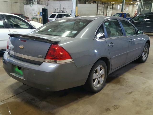 2G1WT58K281374140 - 2008 CHEVROLET IMPALA LT GRAY photo 4