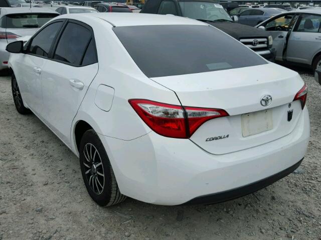 5YFBURHE8FP349455 - 2015 TOYOTA COROLLA L WHITE photo 3