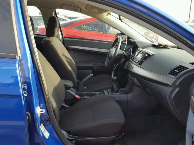 JA32U2FU3FU019385 - 2015 MITSUBISHI LANCER ES BLUE photo 5