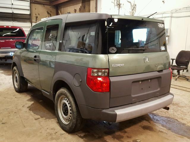 5J6YH27504L021440 - 2004 HONDA ELEMENT EX GREEN photo 3