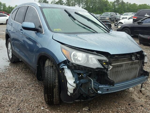 2HKRM3H77EH552961 - 2014 HONDA CR-V EXL BLUE photo 1