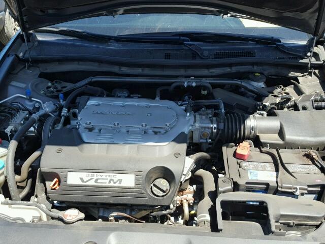 1HGCP3F8XCA032638 - 2012 HONDA ACCORD EXL GRAY photo 7