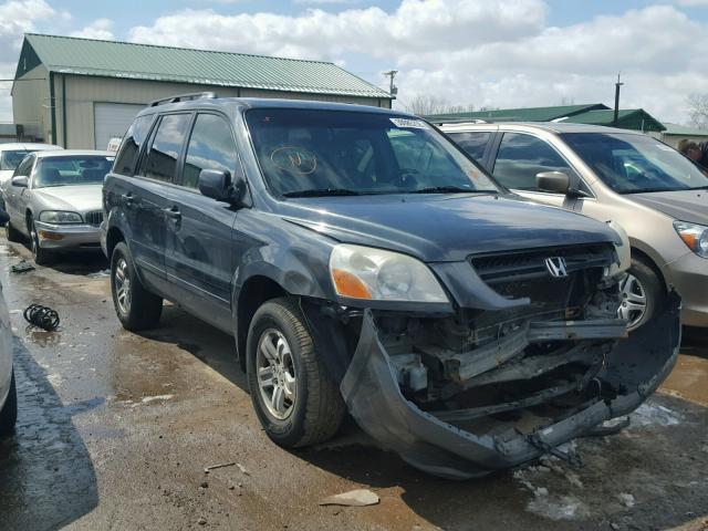 2HKYF18693H547761 - 2003 HONDA PILOT EXL BLUE photo 1