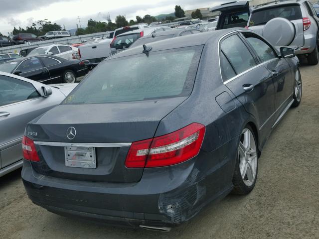 WDDHF7CB0BA444649 - 2011 MERCEDES-BENZ E 550 GRAY photo 4