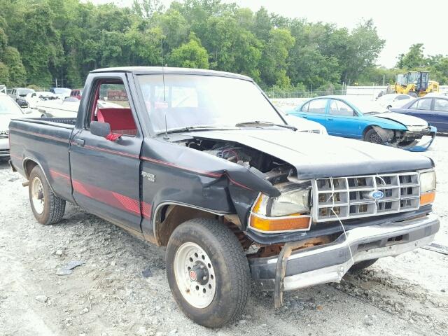 1FTCR10A8KUB58552 - 1989 FORD RANGER BLACK photo 1