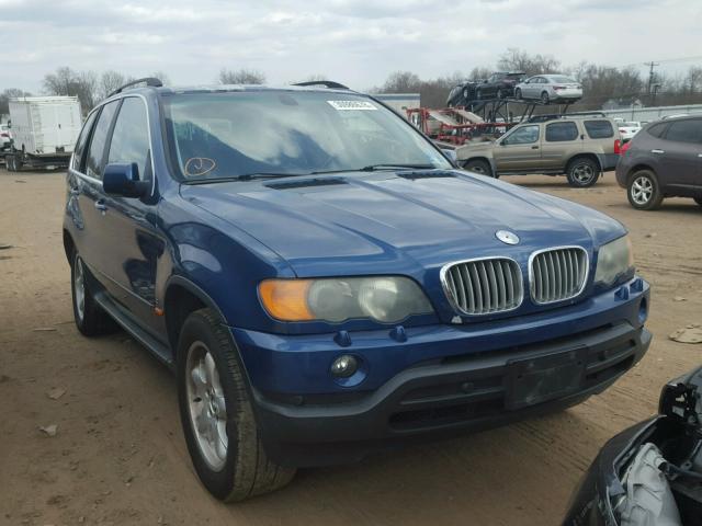 5UXFB33593LH45685 - 2003 BMW X5 4.4I BLUE photo 1