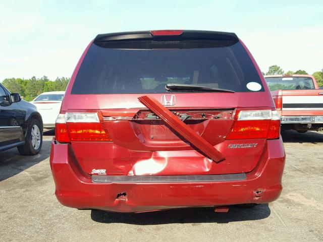 5FNRL38235B130689 - 2005 HONDA ODYSSEY LX MAROON photo 9