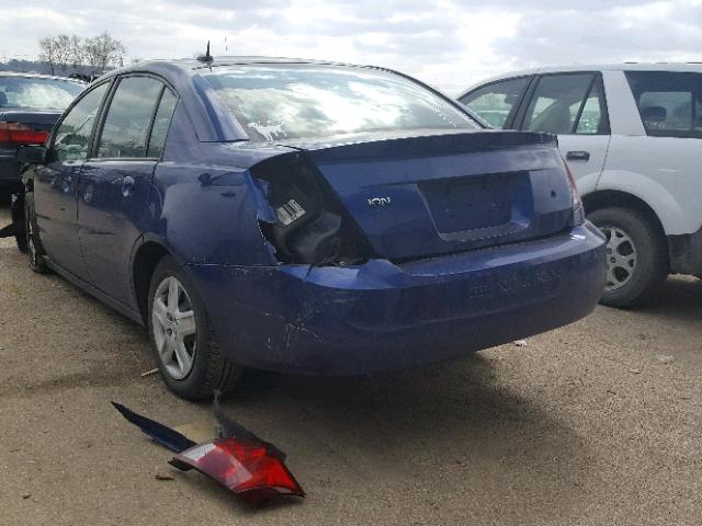 1G8AJ58F16Z205719 - 2006 SATURN ION LEVEL BLUE photo 3
