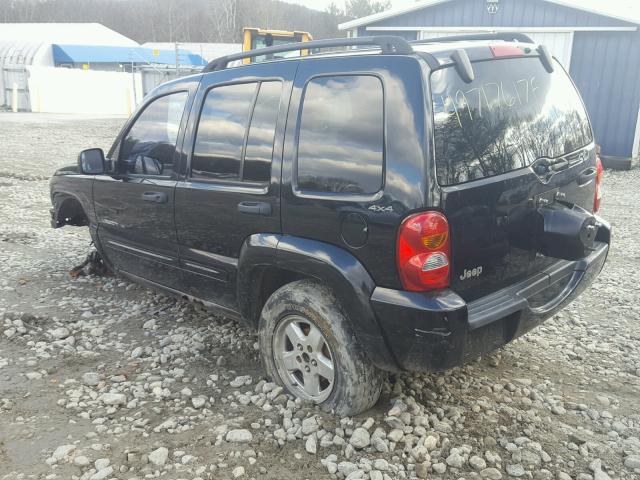 1J4GL58K92W246449 - 2002 JEEP LIBERTY LI BLACK photo 3