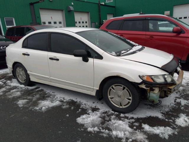 2HGFA15499H001148 - 2009 HONDA CIVIC DX-G WHITE photo 1