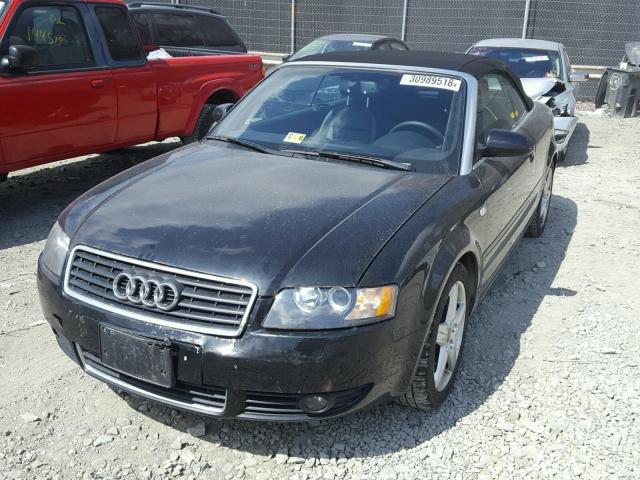 WAUDT48H05K009526 - 2005 AUDI A4 QUATTRO BLACK photo 2