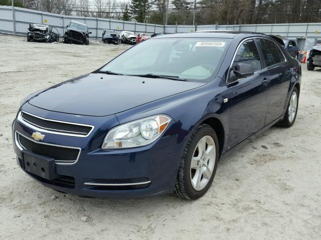 1G1ZG57N584277483 - 2008 CHEVROLET MALIBU LS BLUE photo 2
