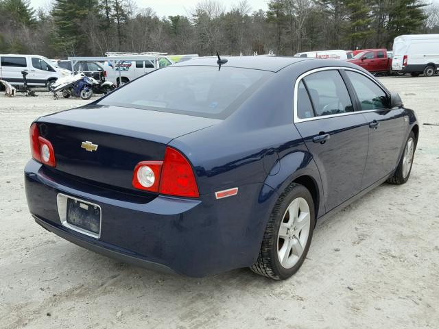 1G1ZG57N584277483 - 2008 CHEVROLET MALIBU LS BLUE photo 4