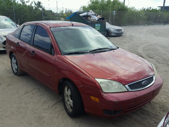 1FAFP34N15W178281 - 2005 FORD FOCUS ZX4 RED photo 1