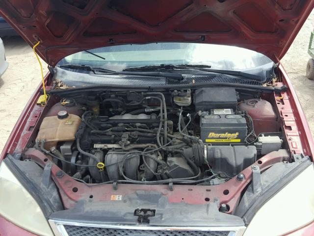 1FAFP34N15W178281 - 2005 FORD FOCUS ZX4 RED photo 7